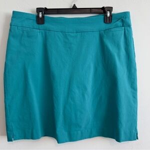 Kim Rogers Millenium Skort Sz 16 Turquoise Blue